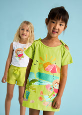 Vestido Estampado Playa Verde Mayoral niña